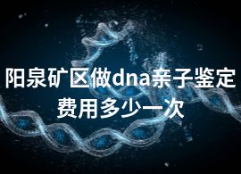 阳泉矿区做dna亲子鉴定费用多少一次