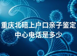 重庆北碚上户口亲子鉴定中心电话是多少