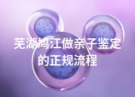 芜湖鸠江做亲子鉴定的正规流程