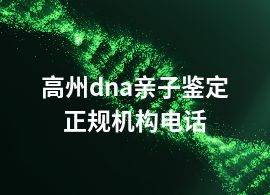 高州dna亲子鉴定正规机构电话