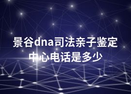 景谷dna司法亲子鉴定中心电话是多少