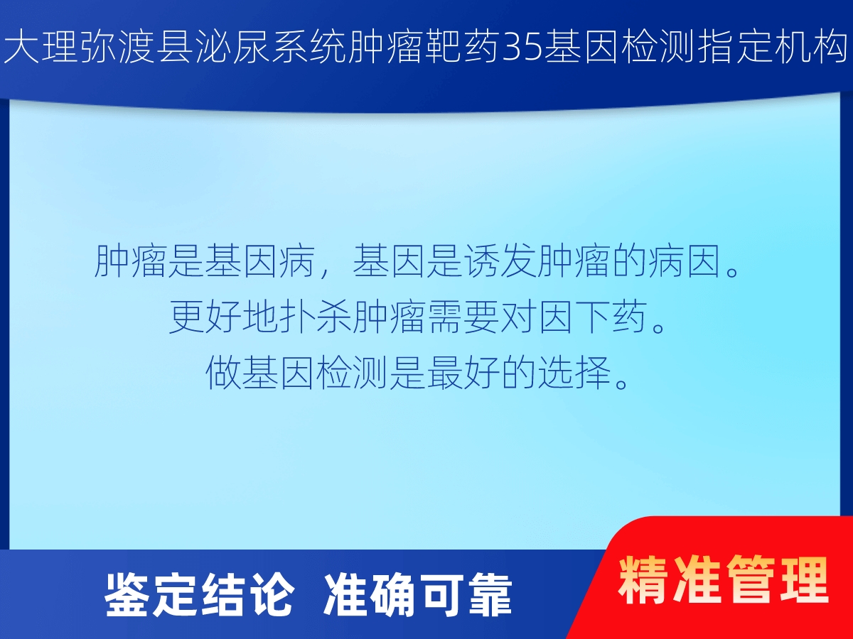 泌尿系统肿瘤靶药60基因检测