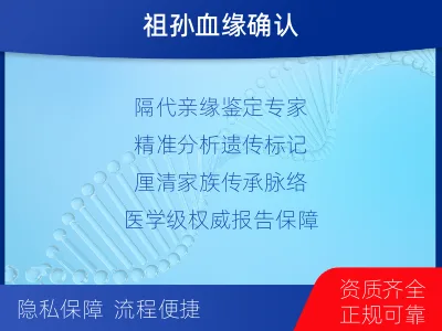 景德镇-祖孙亲缘关系鉴定-报告解读
