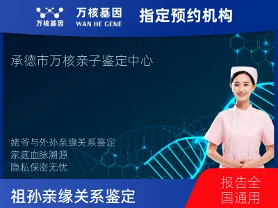 承德市双桥区姥爷和外孙亲缘关系鉴定