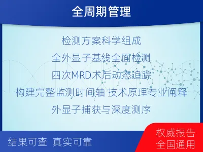 项城-全外显子基因检测次MRD-检测流程