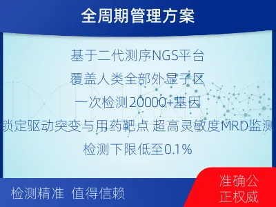 乐亭-全外显子基因检测次MRD-检测流程