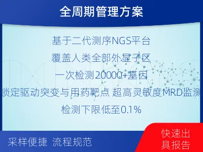 民勤-全外显子基因检测次MRD-检测流程