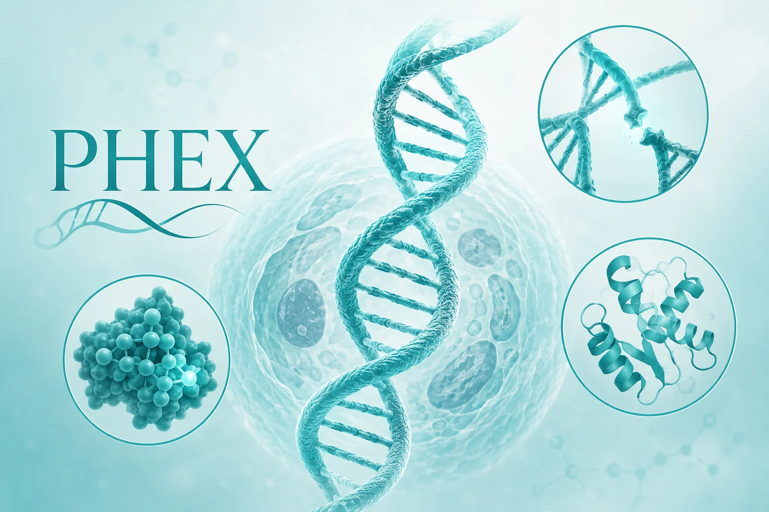 X 连锁低磷酸盐血症 - DNA双螺旋结构