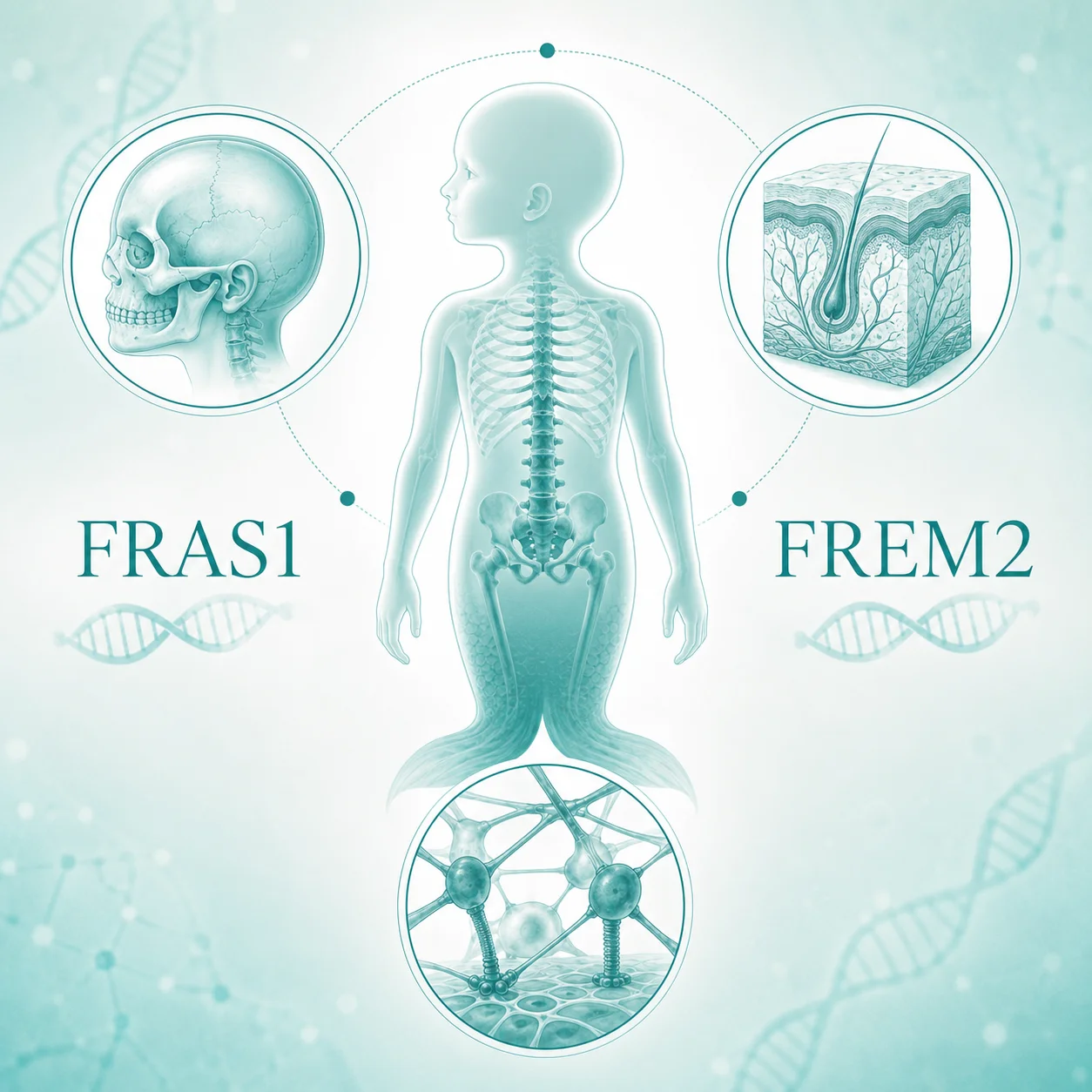 Fraser 综合征 - 遗传疾病示意图