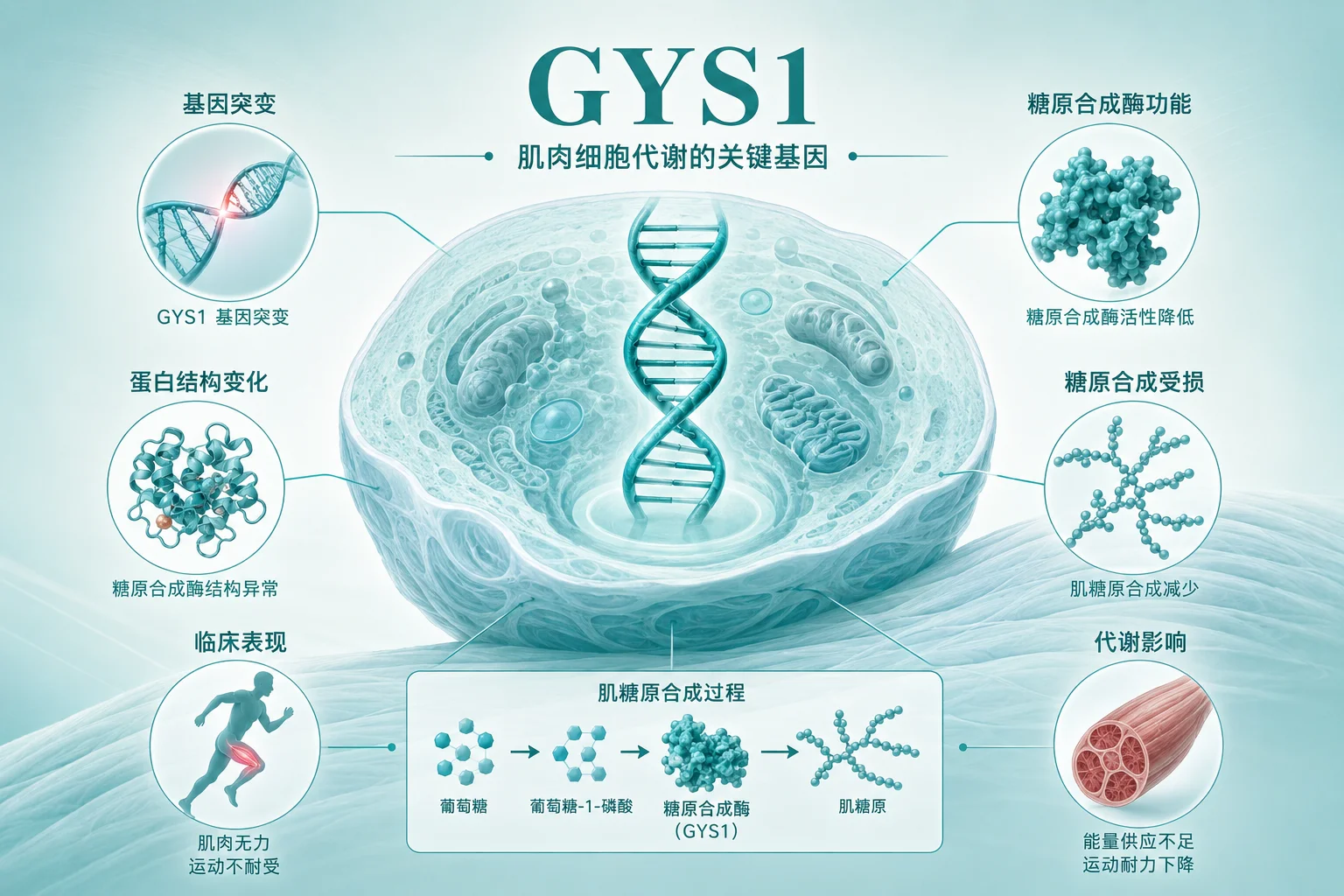 肌肉糖原累积症0 型 - 肌肉细胞代谢