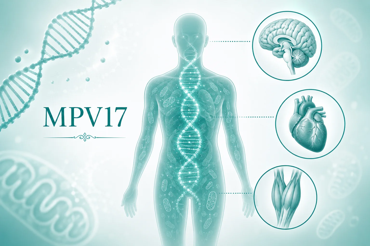 肝脑型线粒体DNA 耗竭综合征6 型 - 遗传模式图表