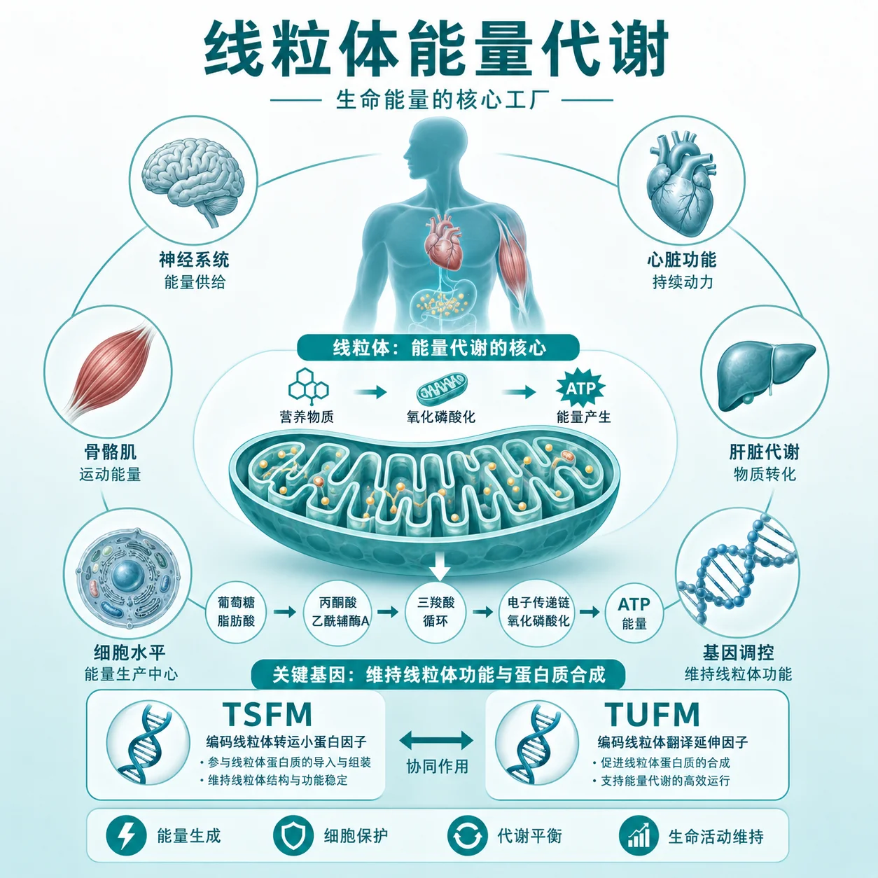 氧化磷酸化偶联缺陷症 3/4 型 - 线粒体能量代谢