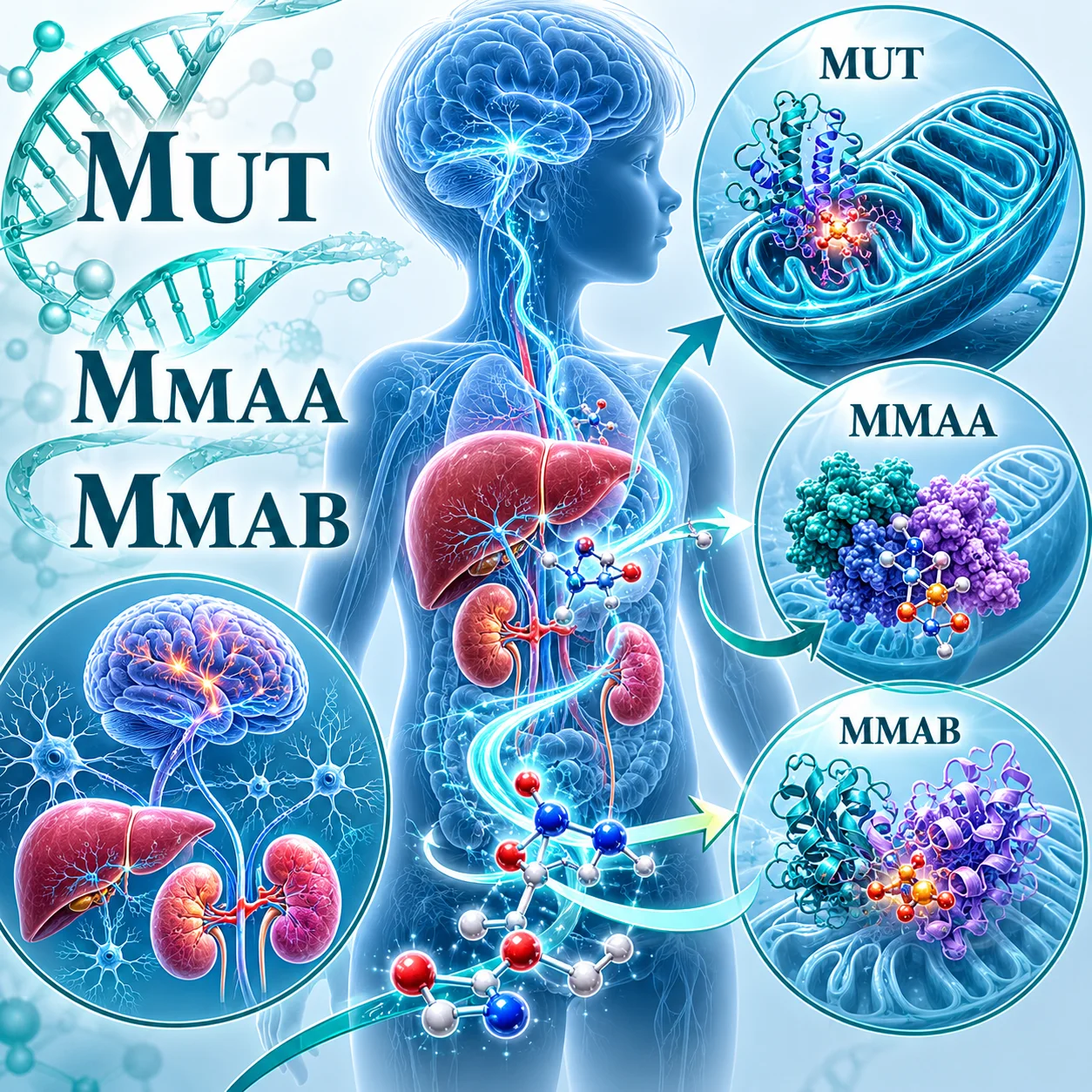 甲基丙二酸尿症mut-0/ CbIA/ CbIB 型 - 基因检测示意图