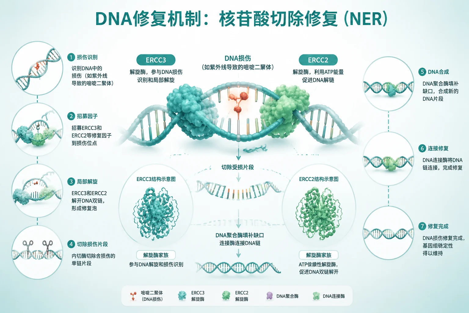 着色性干皮病 - 紫外线皮肤损伤机制
