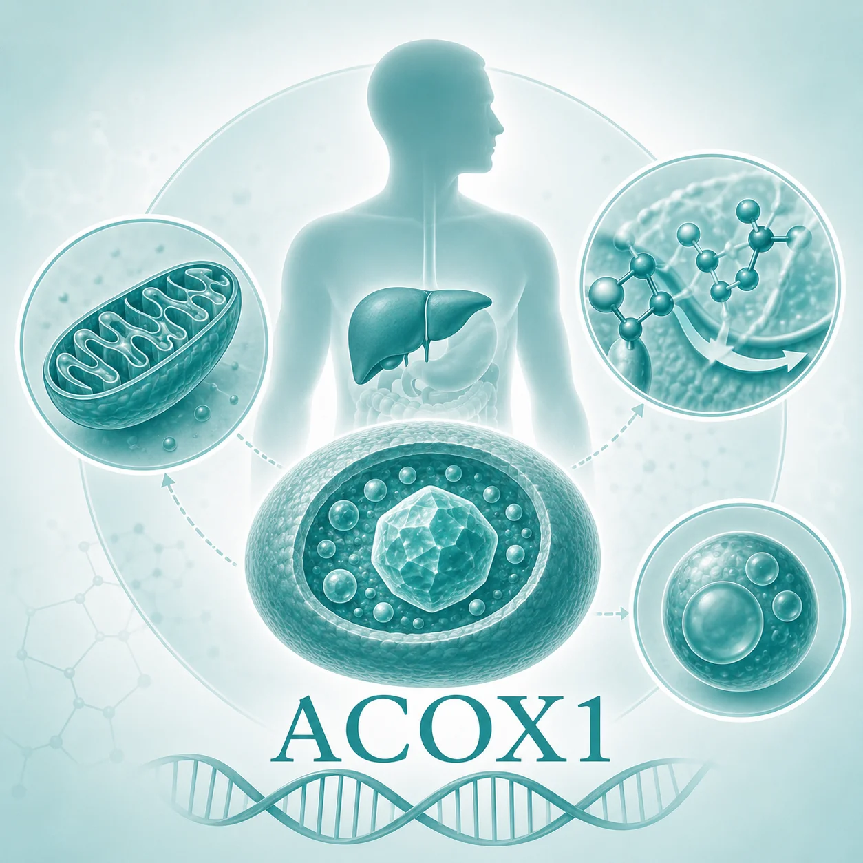 过氧化物酶酰基辅酶A 氧化酶缺乏症 - 过氧化物酶体示意图