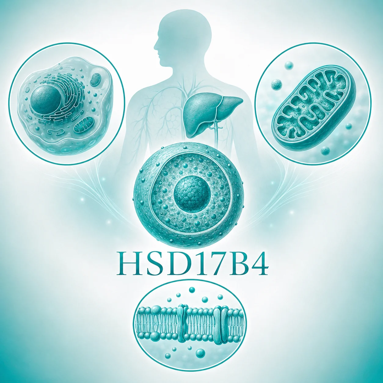 过氧化物酶体D- 双功能蛋白缺乏症 - 过氧化物酶体结构示意图