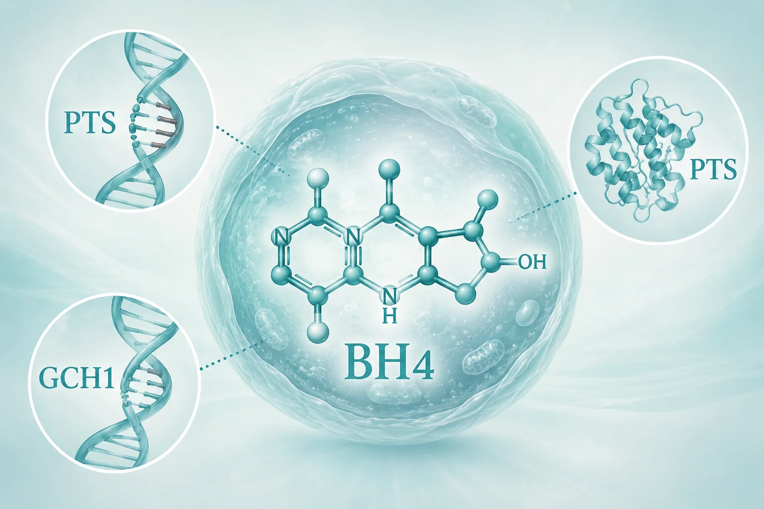 高苯丙氨酸血症 - BH4分子结构