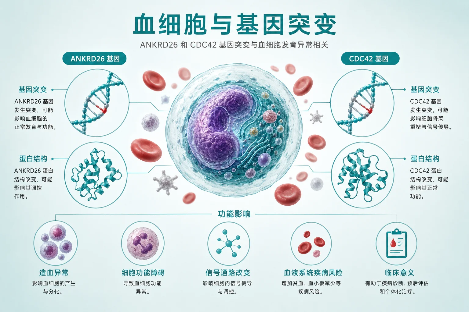 血小板减少症 - 基因检测 DNA双螺旋 染色体