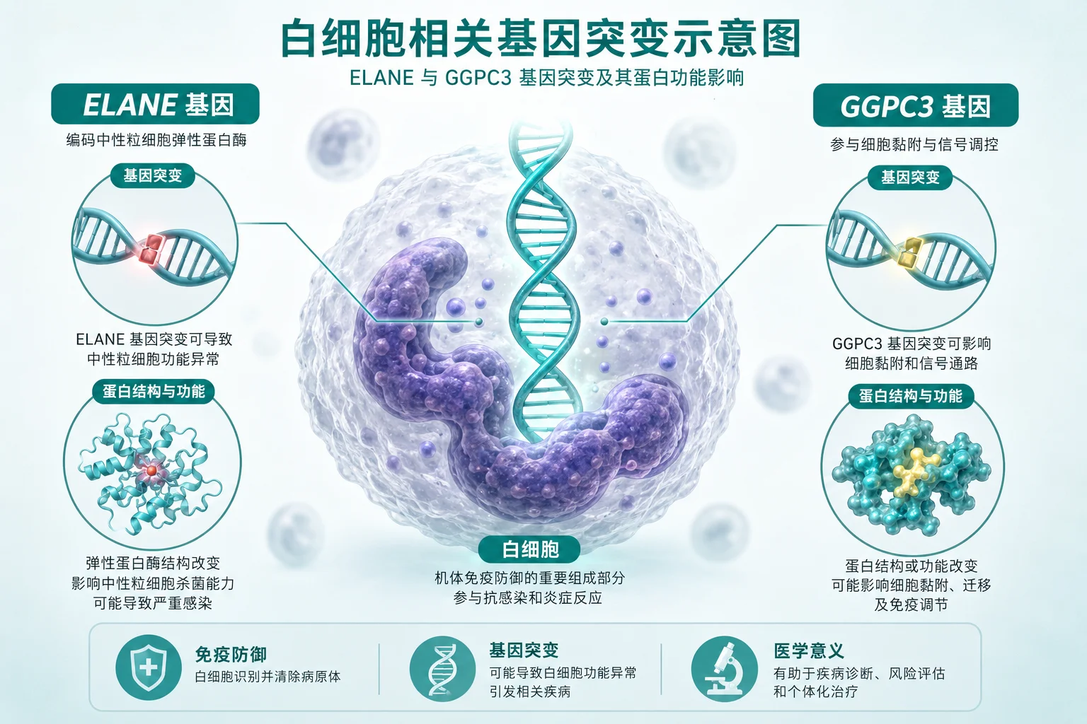 严重中性粒细胞减少症 - 白细胞分类图