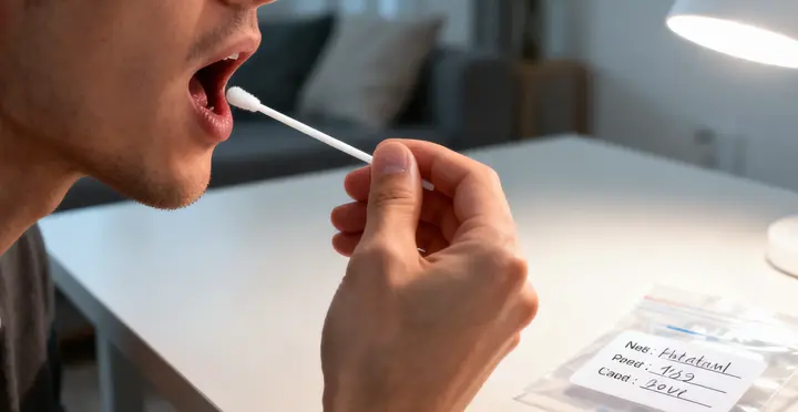 鹤壁鹤山亲子鉴定采样现场