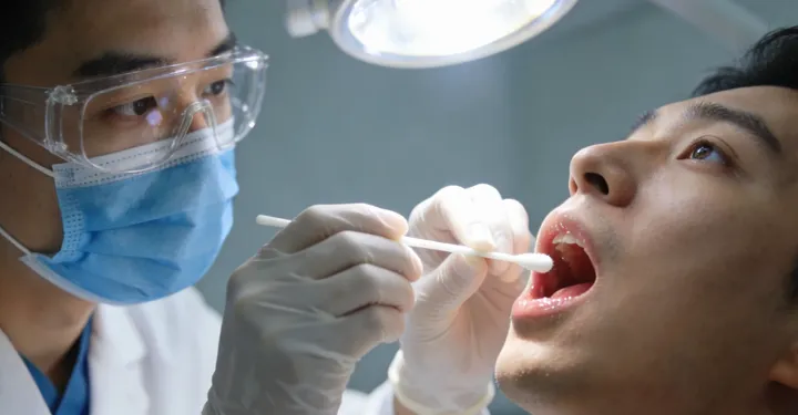 包头东河个人亲子鉴定采样示意图