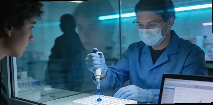 龙港DNA实验室检测过程示意