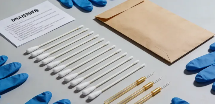 墨玉亲子鉴定采样示意图