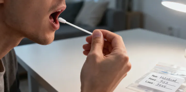 商都血缘关系鉴定DNA采样示意图