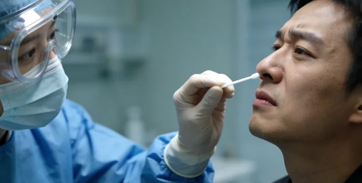 灵丘亲子鉴定采样现场