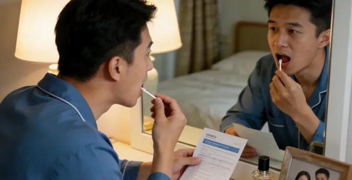 霍林郭勒亲子鉴定采样方式示意图