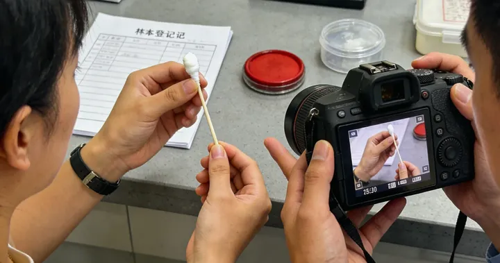 小金县司法亲子鉴定现场采样示意图