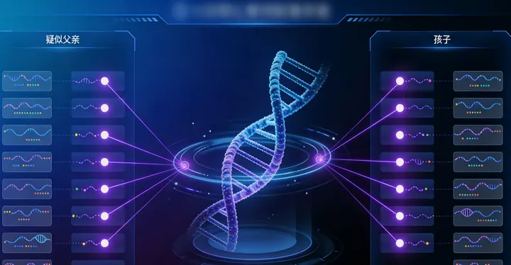 白银区近亲关系鉴定与亲子鉴定区别示意图