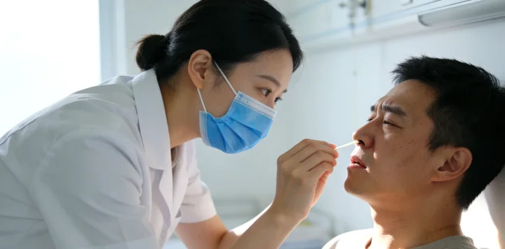 弥渡亲子鉴定采样现场